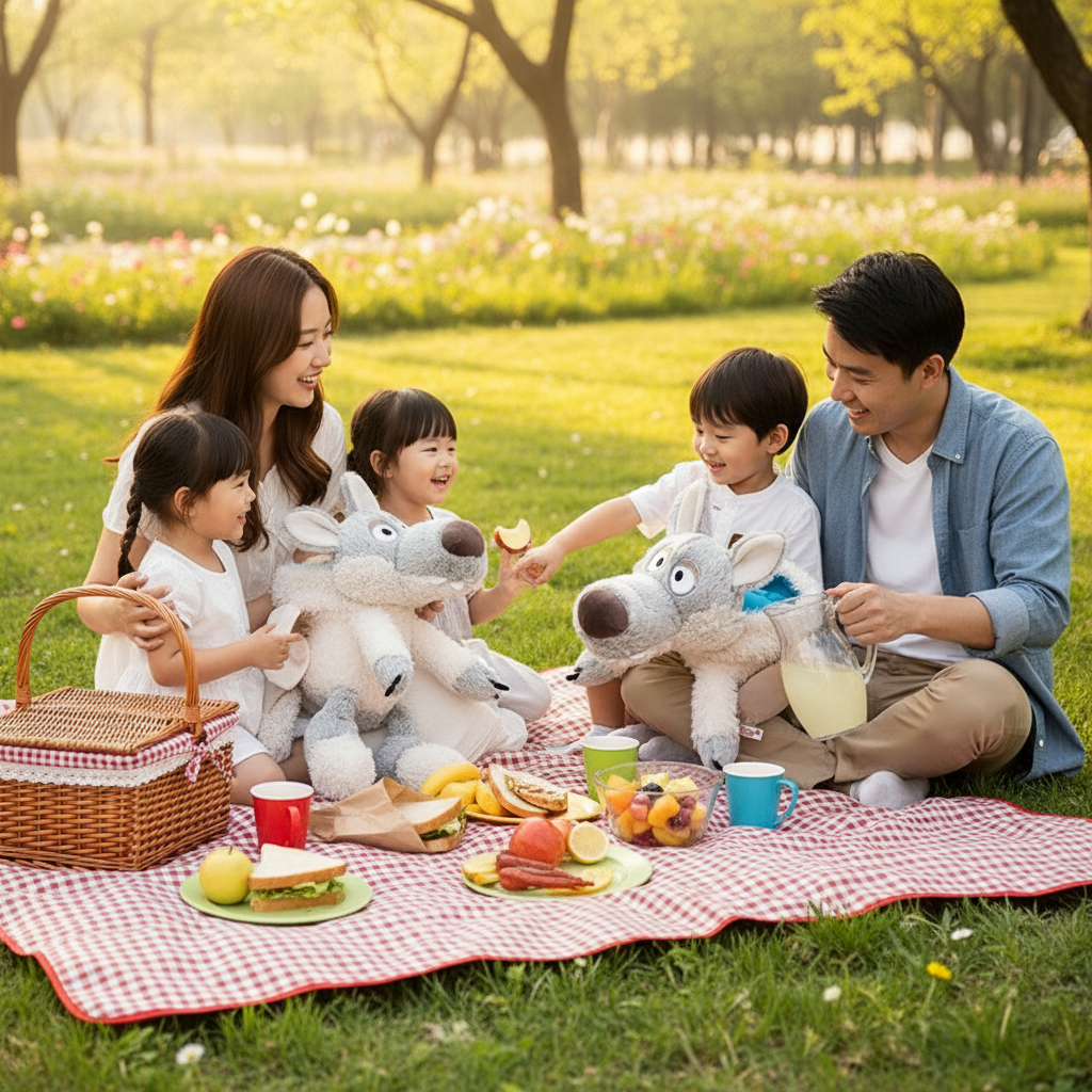 Soft Wolf In Sheep's Clothing Plush Toy Creative Stuffered Fairy Tale Animal Doll Kawaii Gift For Children Haloween gifts