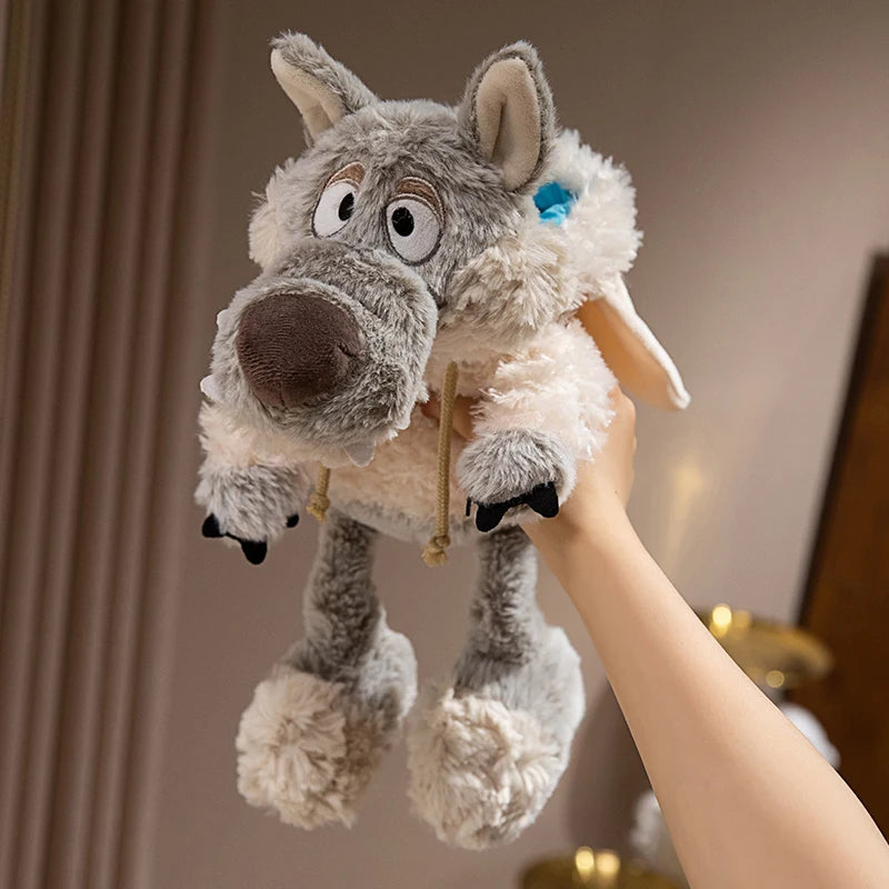 Soft Wolf In Sheep's Clothing Plush Toy Creative Stuffered Fairy Tale Animal Doll Kawaii Gift For Children Haloween gifts