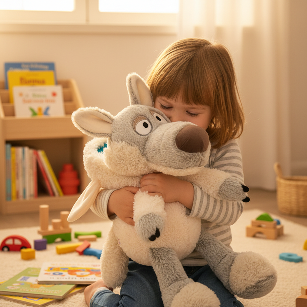 Soft Wolf In Sheep's Clothing Plush Toy Creative Stuffered Fairy Tale Animal Doll Kawaii Gift For Children Haloween gifts